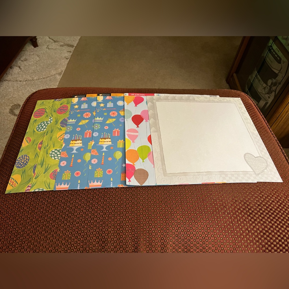 Easter, Birthday + Valentine’s Day Assorted Scrapbook Paper
